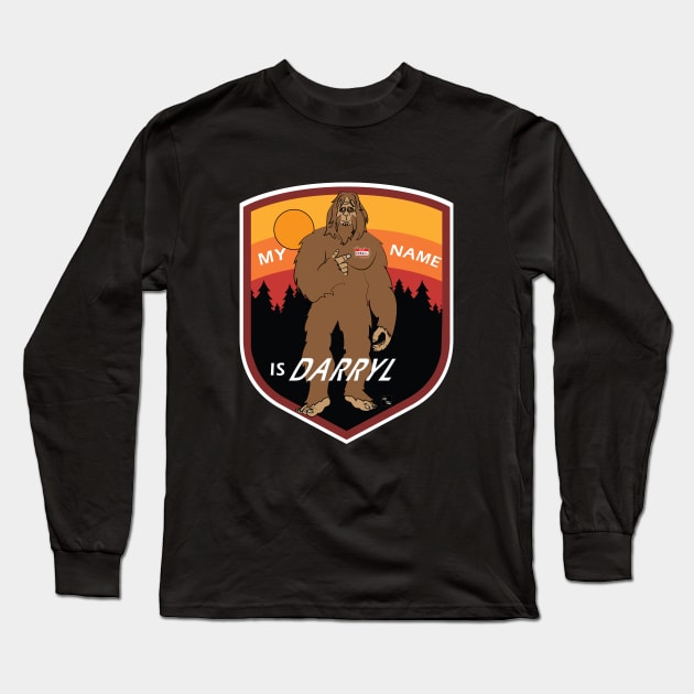 Bigfoot Darryl Long Sleeve T-Shirt by AltTabStudio